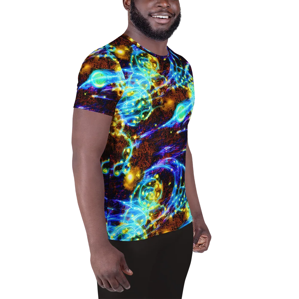 Neon Füssli on Men's Athletic T-Shirt — Right