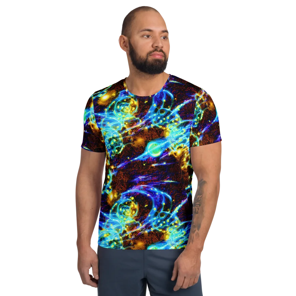 Neon Füssli on Men's Athletic T-Shirt — Front