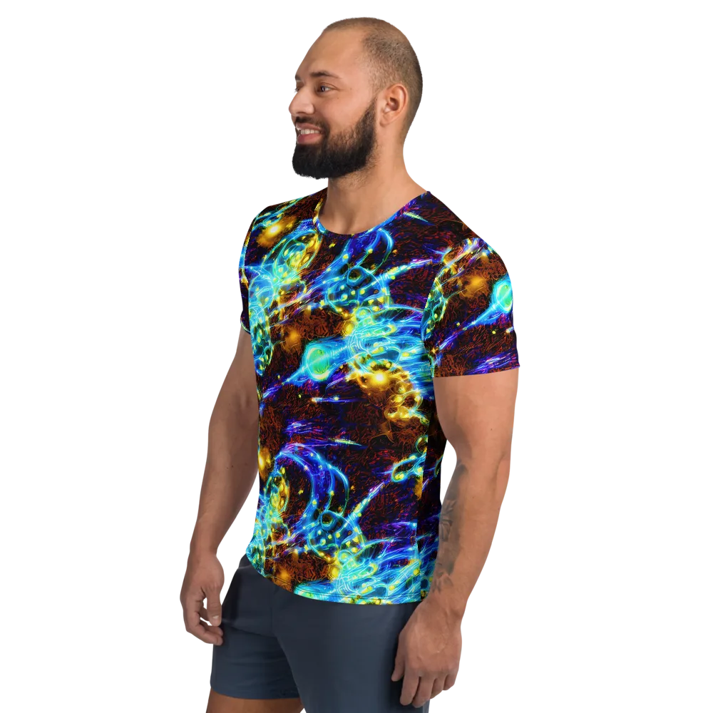 Neon Füssli on Men's Athletic T-Shirt — Left