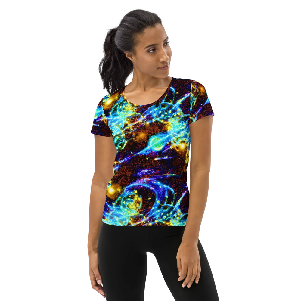 Neon Füssli on Women's Athletic T-Shirt — Front
