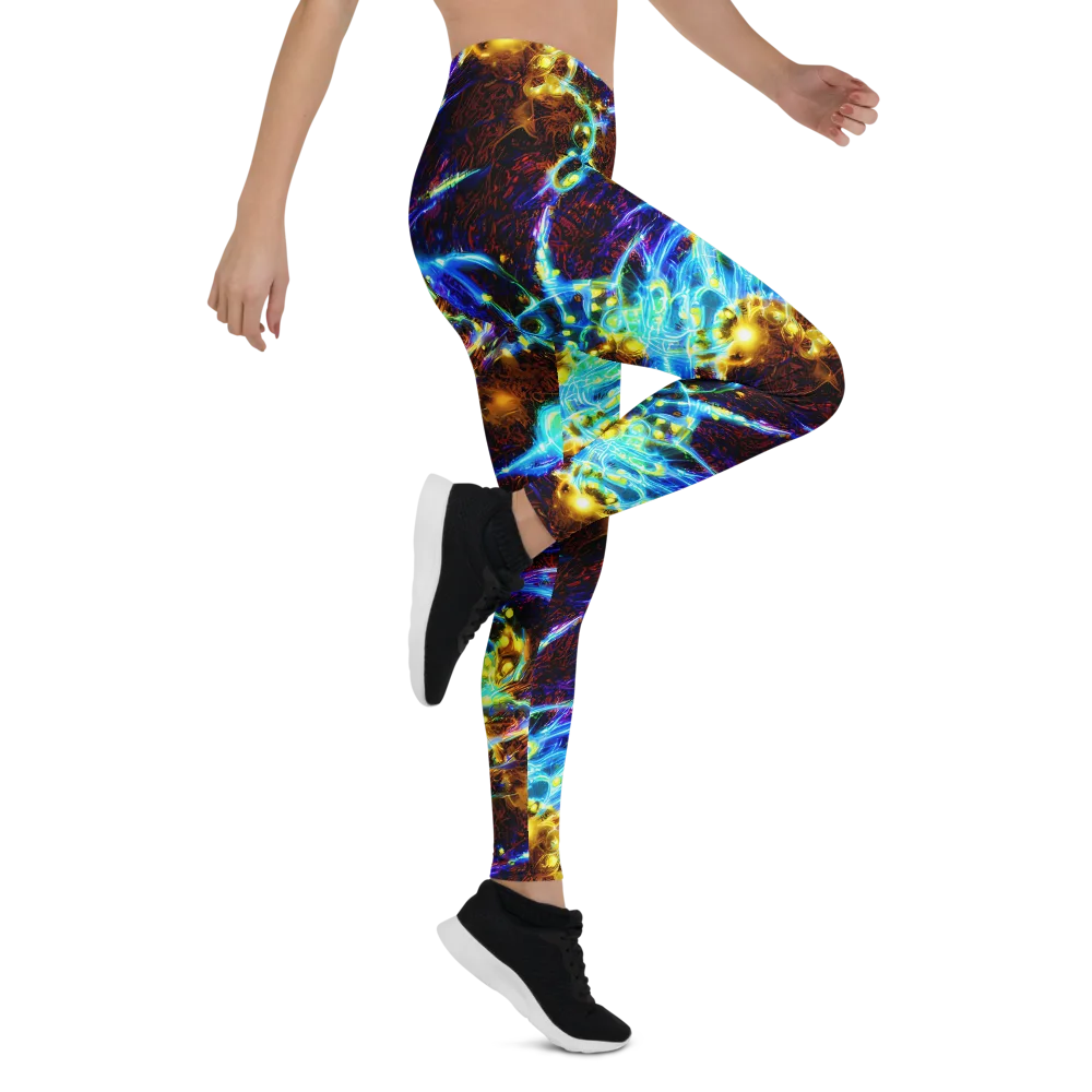 Neon Füssli on Leggings — Right