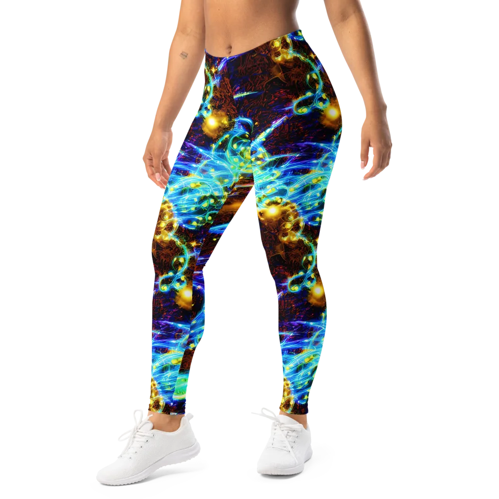 Neon Füssli on Leggings — Left Front