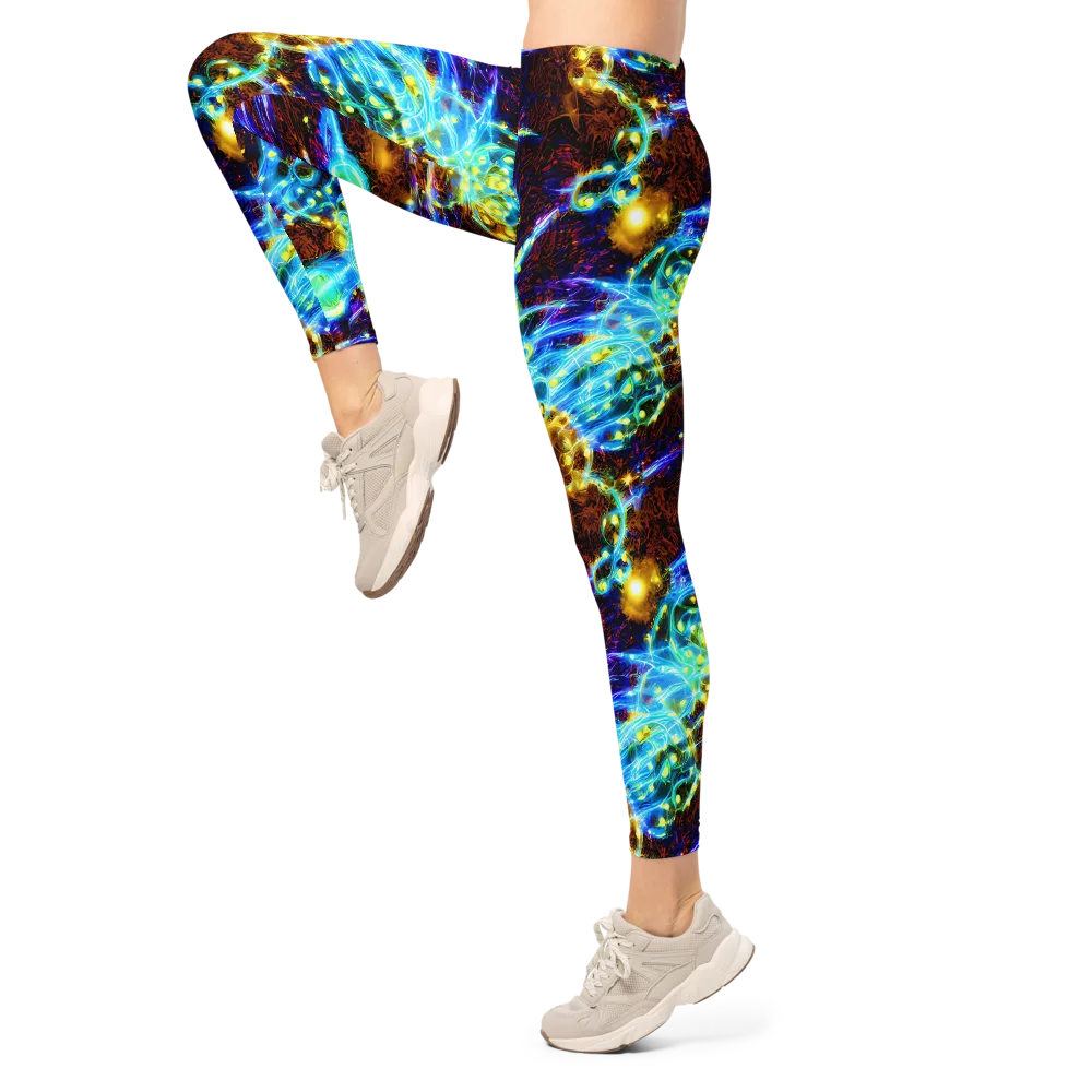Neon Füssli on Leggings — Left