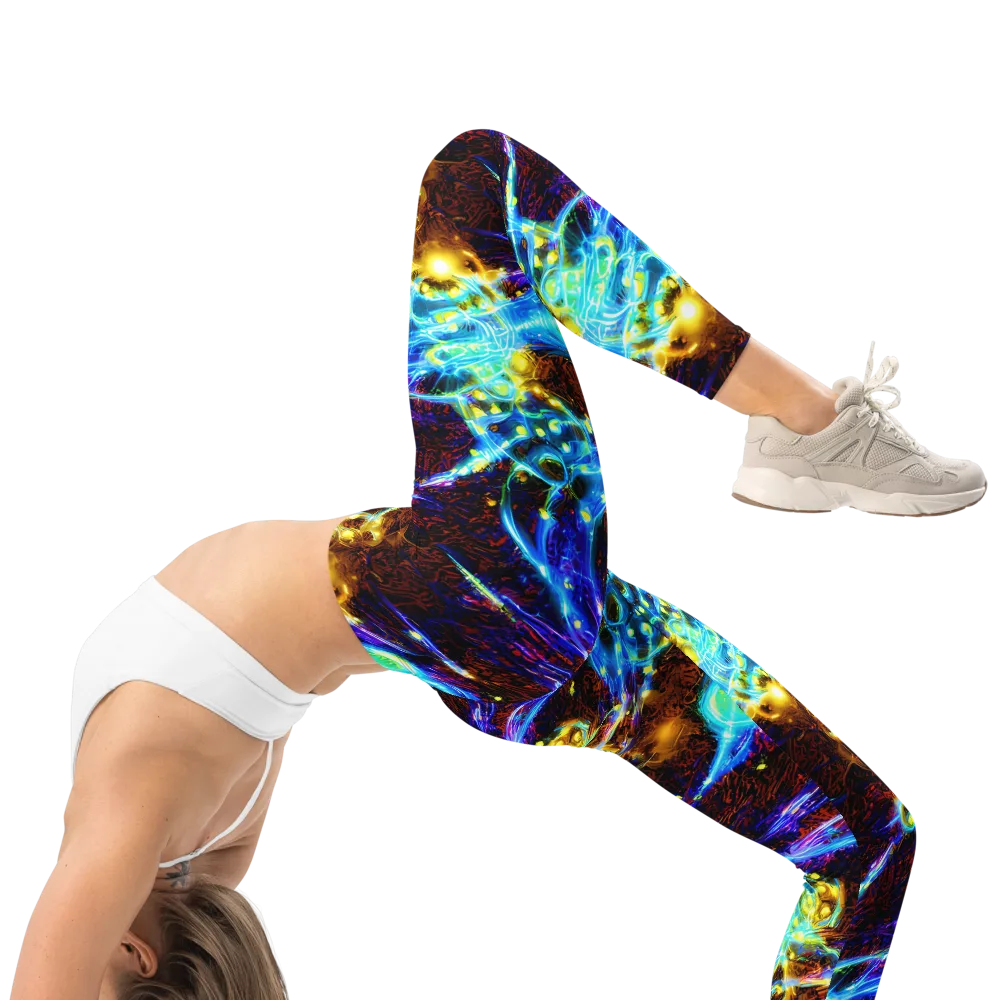 Neon Füssli on Leggings — Right