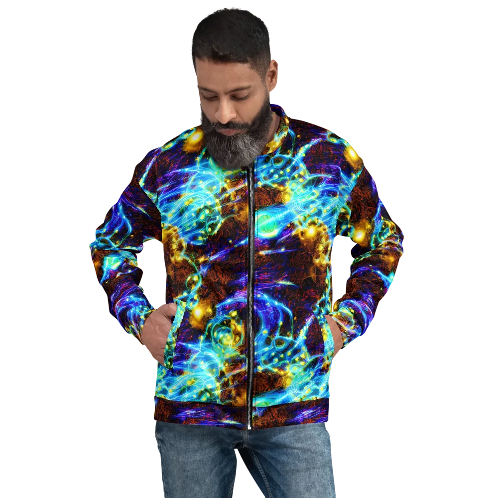 Neon Füssli on Bomber Jacket — Front