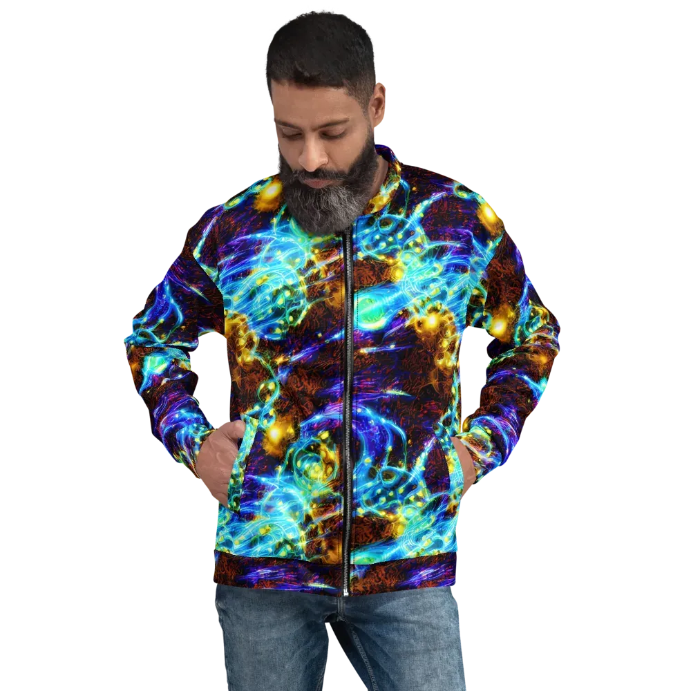 Neon Füssli on Bomber Jacket — Front