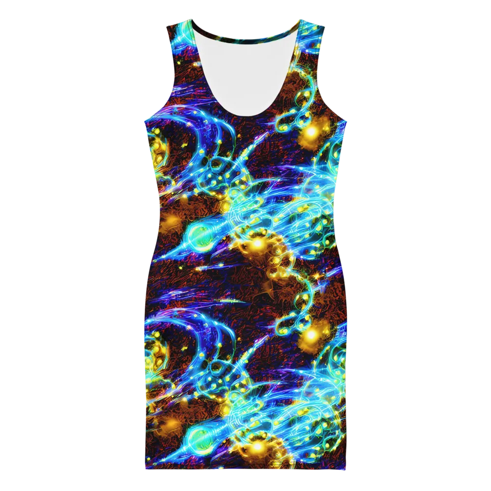 Neon Füssli on Bodycon Dress — Front