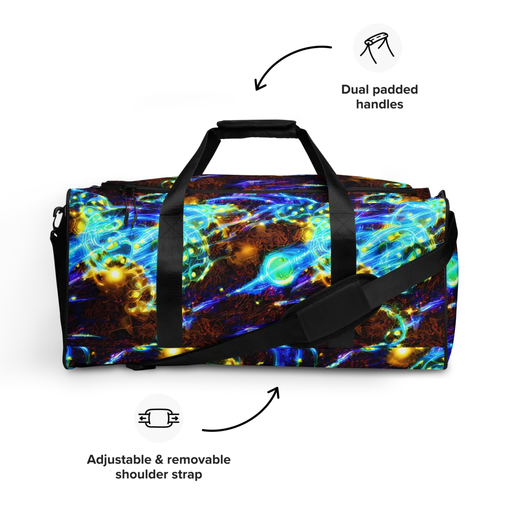 Neon Füssli on Duffle Bag — Front