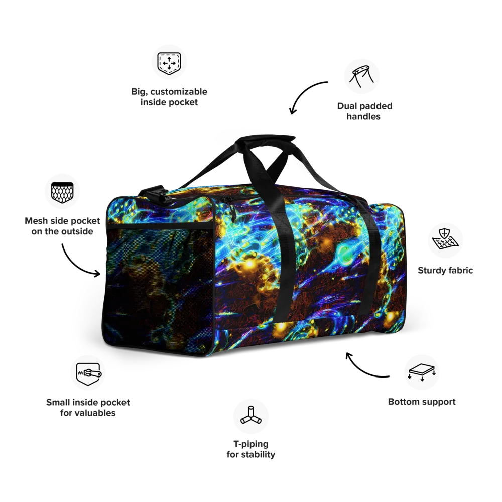 Neon Füssli on Duffle Bag — Right Front
