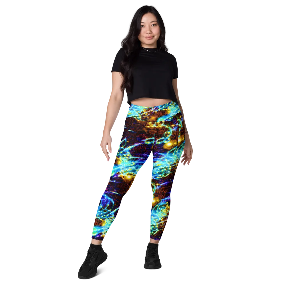 Neon Füssli on Leggings with Pockets — Front