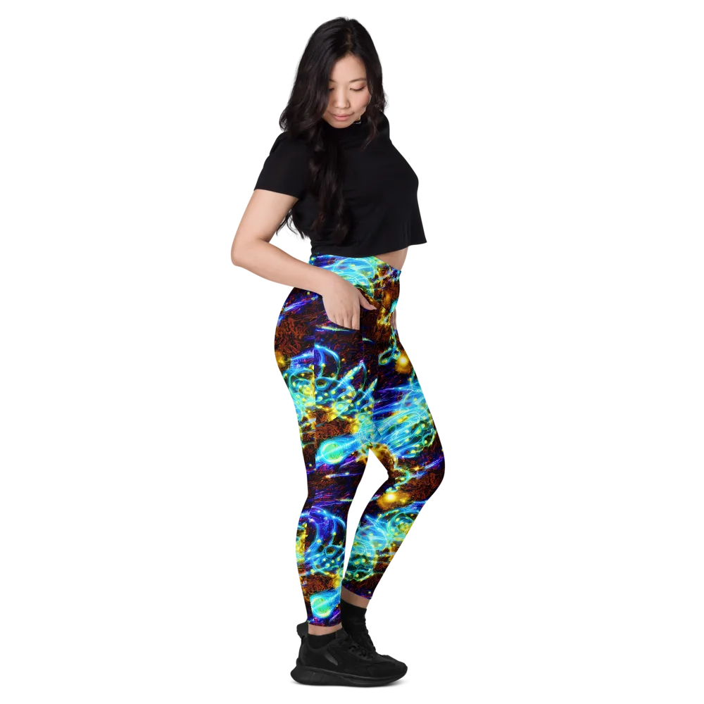 Neon Füssli on Leggings with Pockets — Right