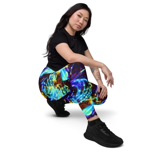 Neon Füssli on a Leggings with Pockets