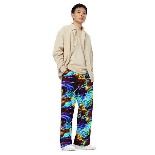 Neon Füssli on a Wide-Leg Pants