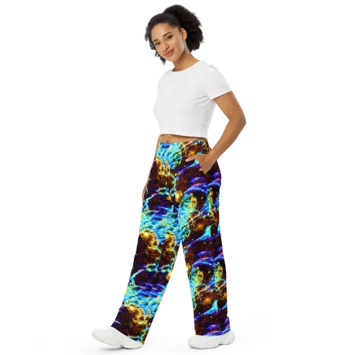Neon Füssli on a Wide-Leg Pants