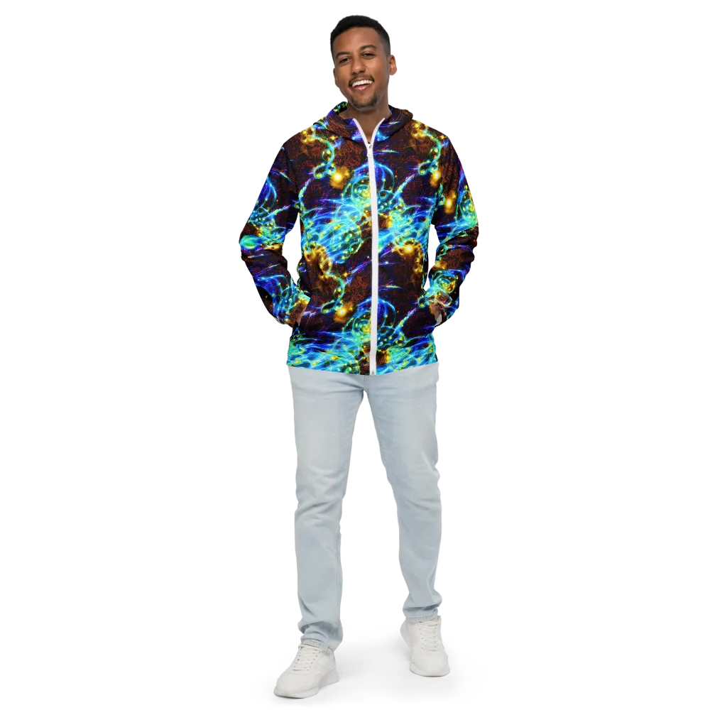 Neon Füssli on Men's Windbreaker — Front