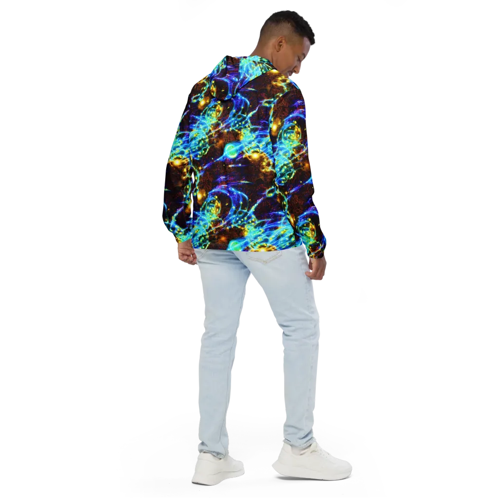 Neon Füssli on Men's Windbreaker — Back