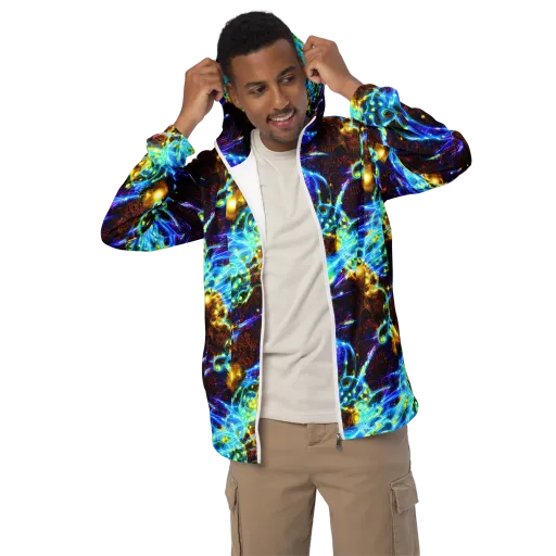 Neon Füssli on a Men's Windbreaker