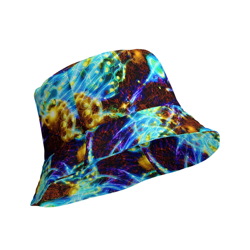 Neon Füssli on Reversible Bucket Hat — Product details Outside