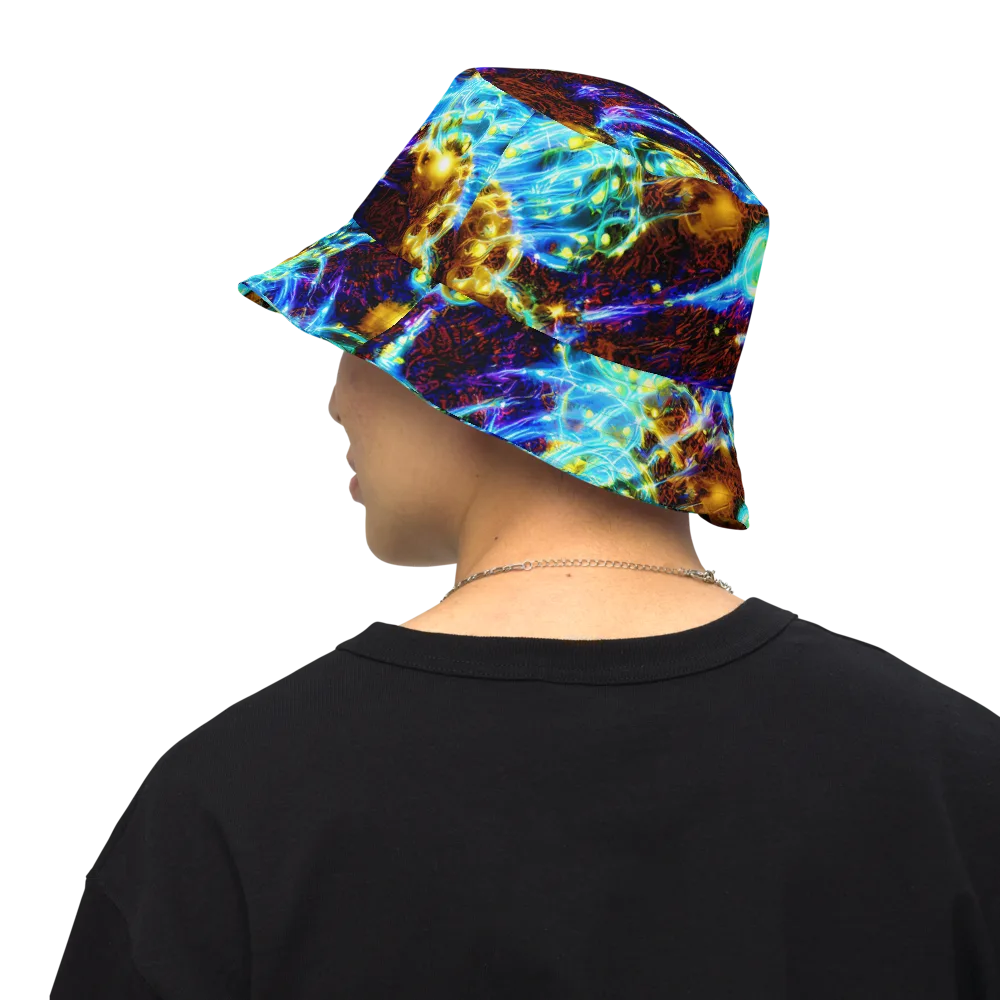 Neon Füssli on Reversible Bucket Hat — Back Inside