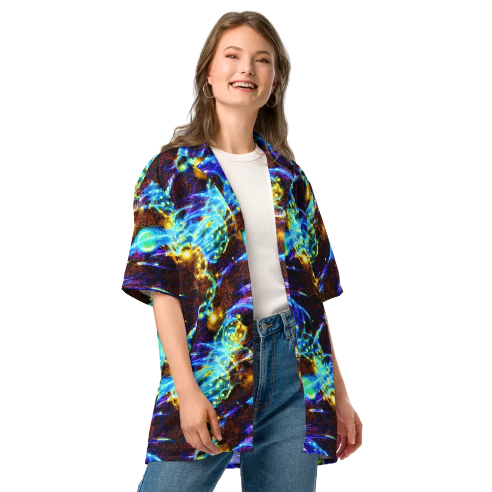 Neon Füssli on Button Shirt — Front