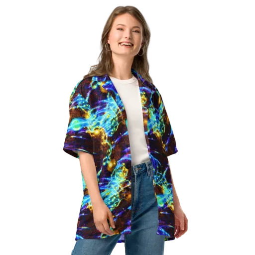 Neon Füssli on a Button Shirt