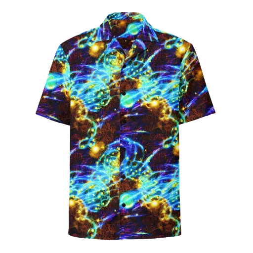Neon Füssli on a Button Shirt
