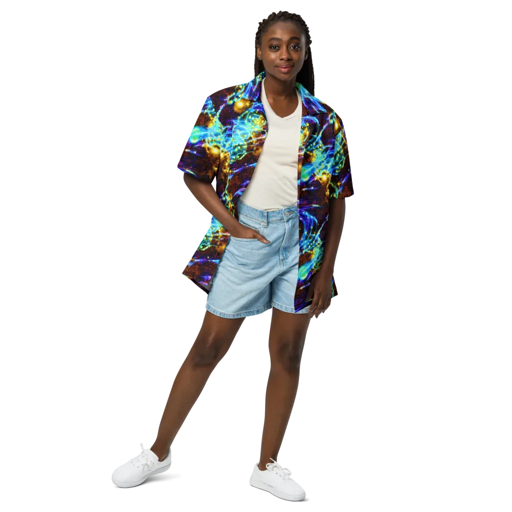 Neon Füssli on Button Shirt — Front