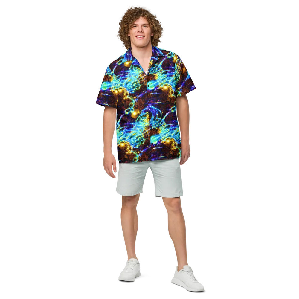 Neon Füssli on Button Shirt — Front