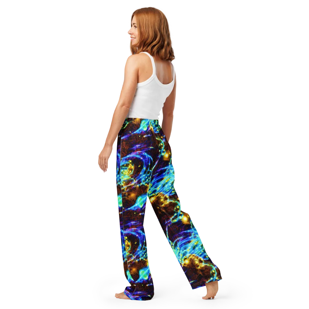 Neon Füssli on Women's Pajama Pants — Back