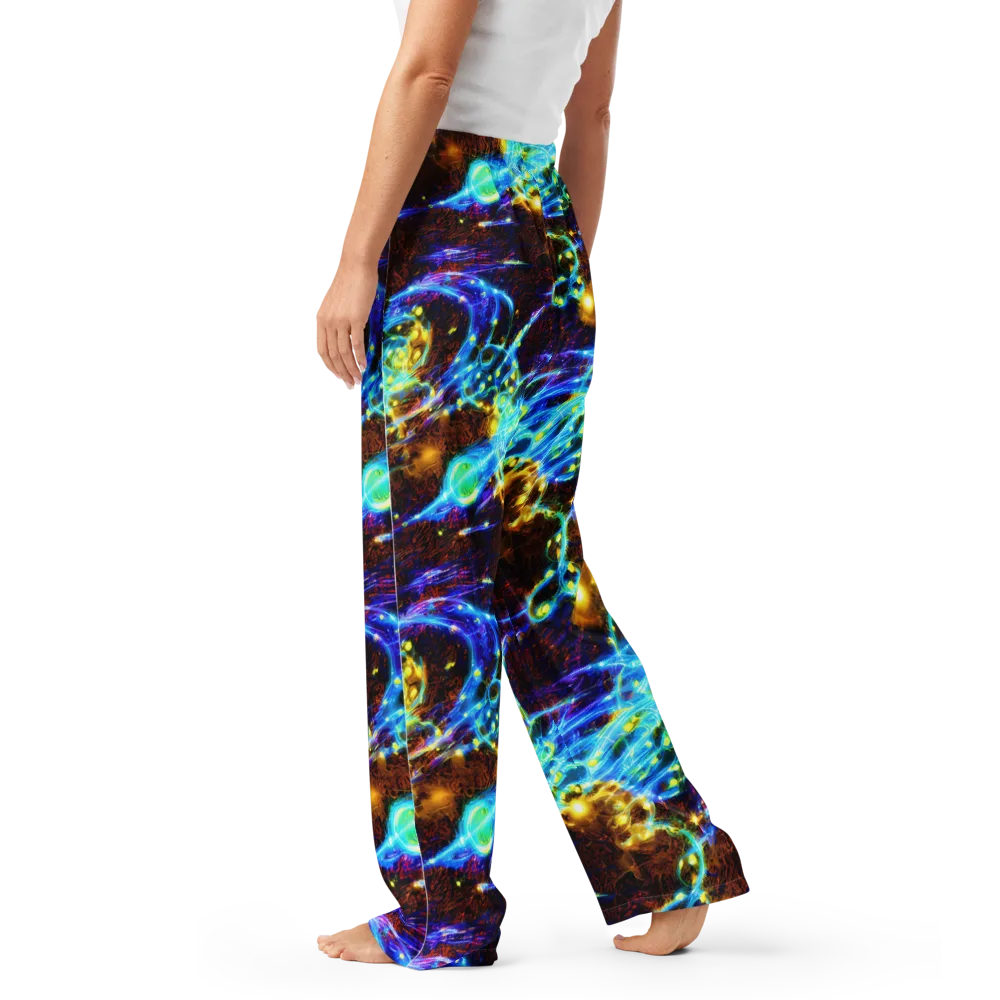 Neon Füssli on Women's Pajama Pants — Left