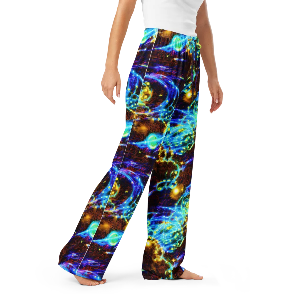 Neon Füssli on Women's Pajama Pants — Right Front