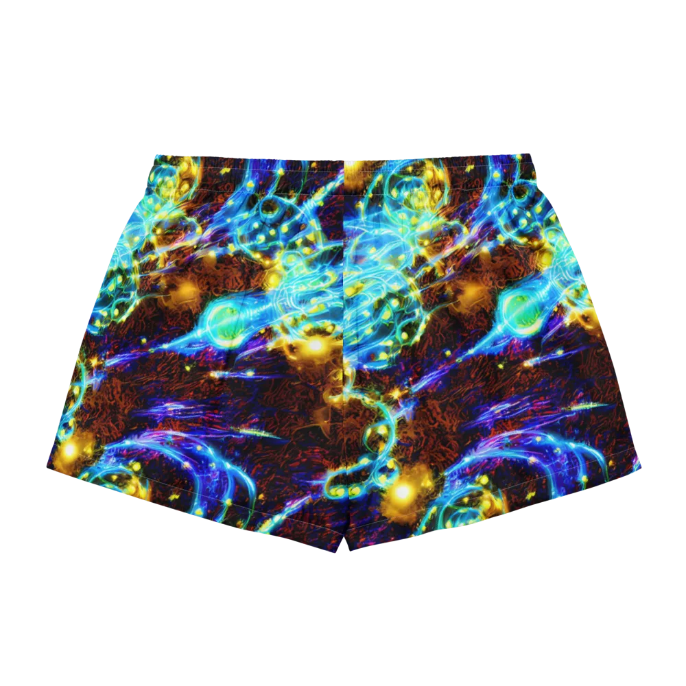 Neon Füssli on Women's Pajama Shorts — Back
