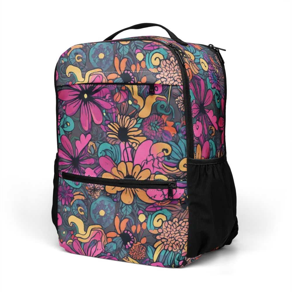 Chromatic Meadow on Utility Backpack — Left Front