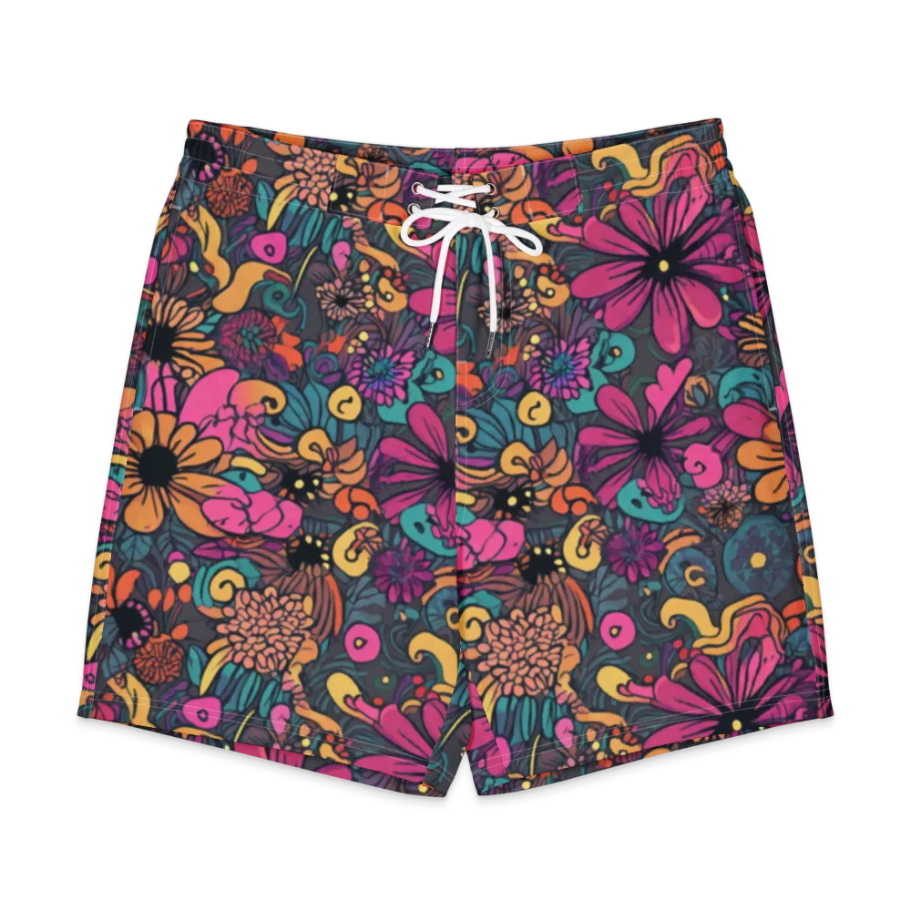 Chromatic Meadow on Men's Board Shorts — Front