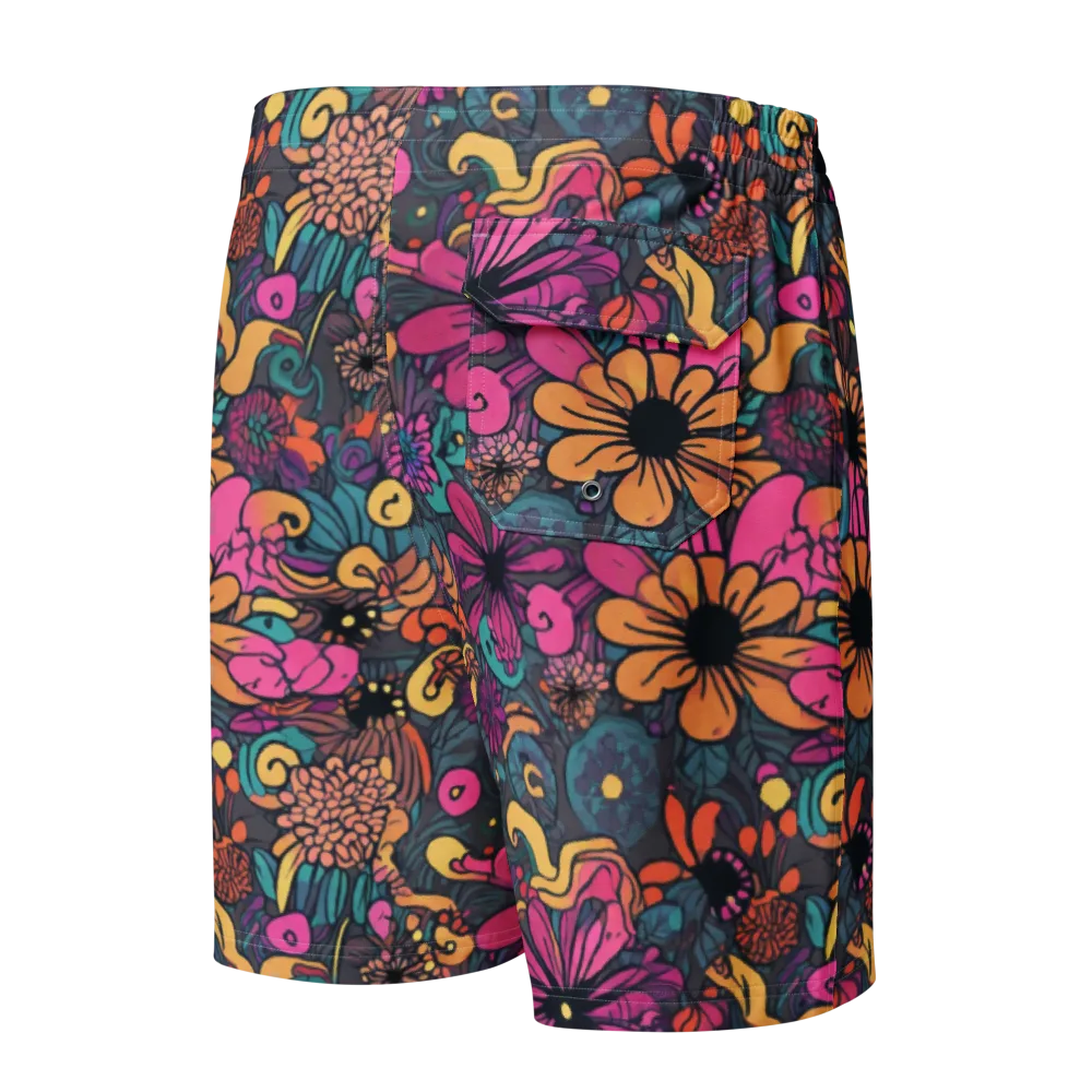 Chromatic Meadow on Men's Board Shorts — Back