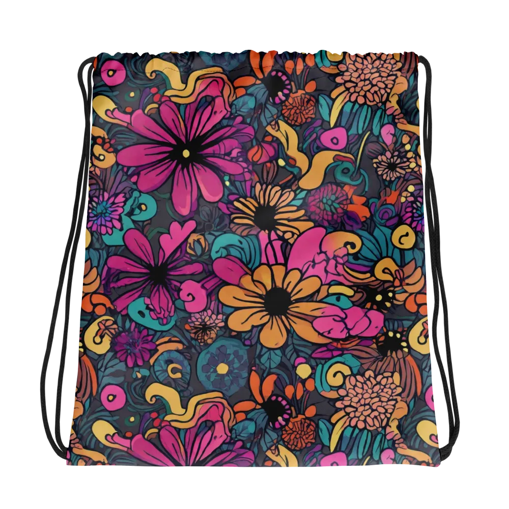 Chromatic Meadow on Drawstring Bag — Photo