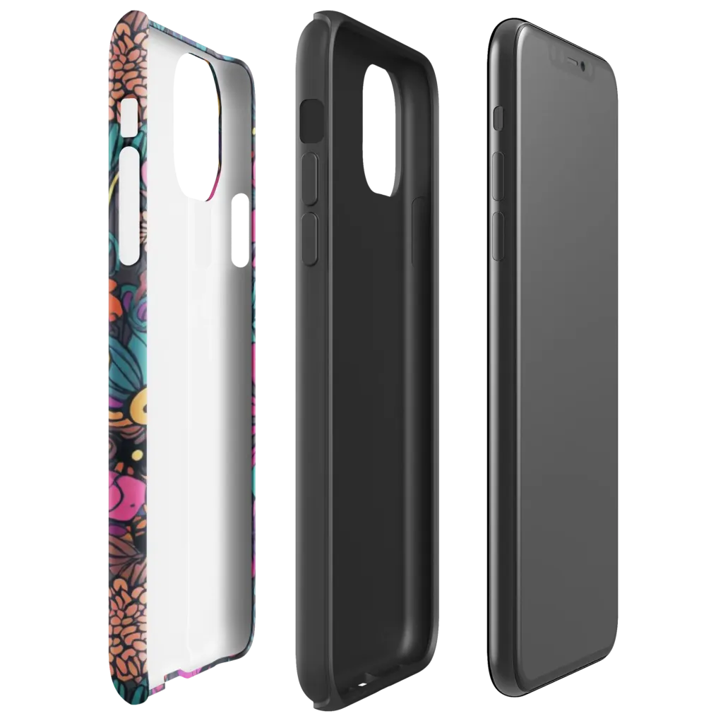 Chromatic Meadow on Tough Case for iPhone® — Right