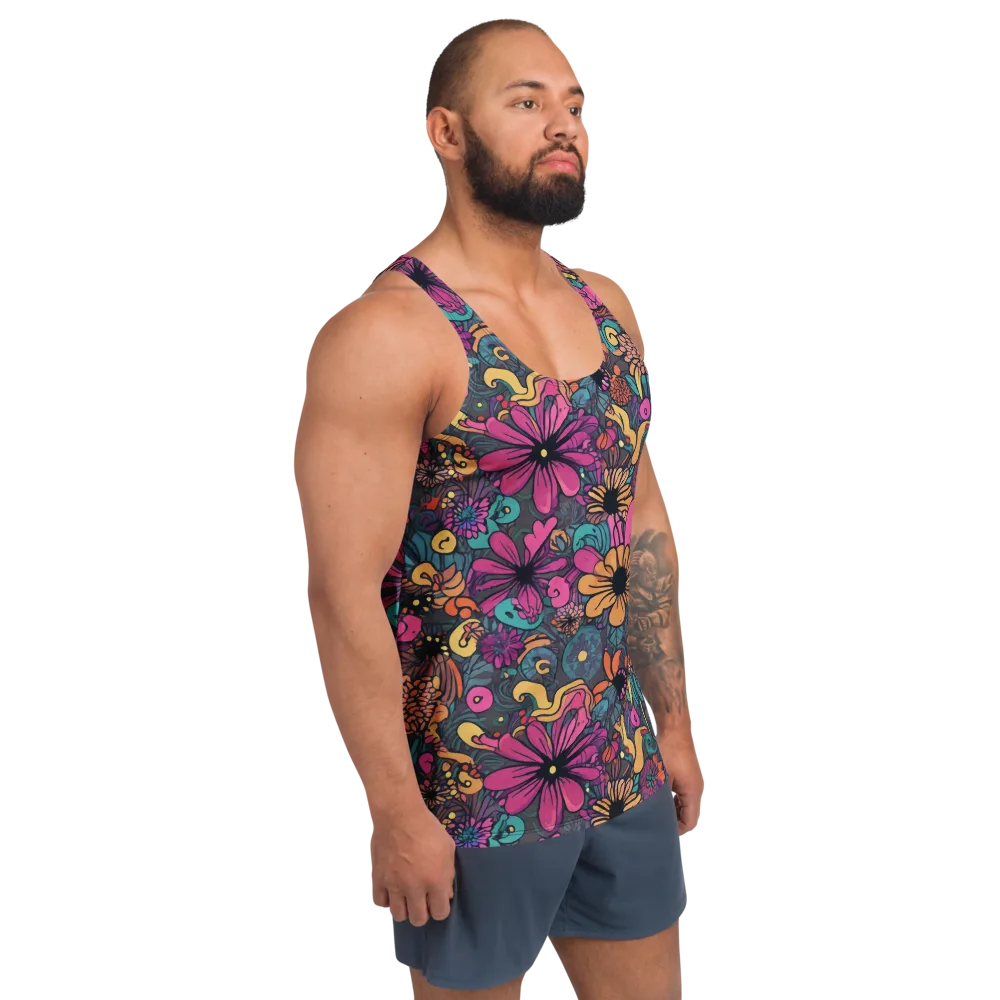 Chromatic Meadow on Men's Tank Top — Right Front
