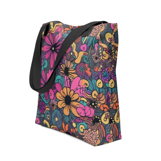 Chromatic Meadow on a Tote Bag
