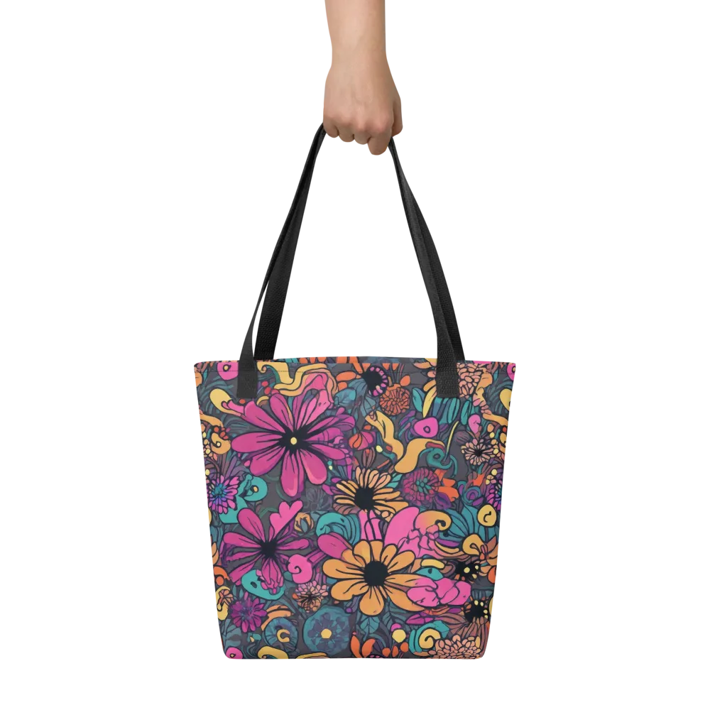 Chromatic Meadow on Tote Bag — Front