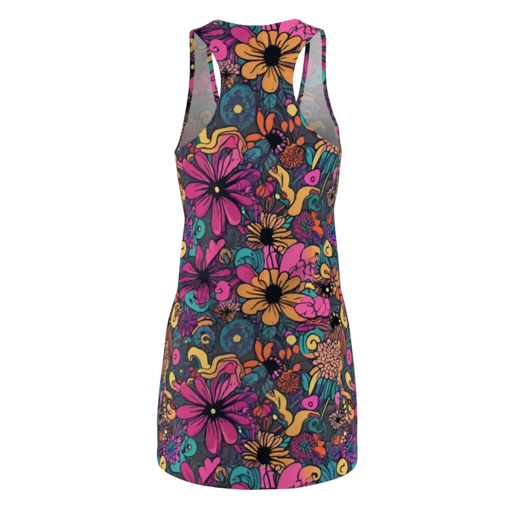 Chromatic Meadow on Racerback Dress — Back
