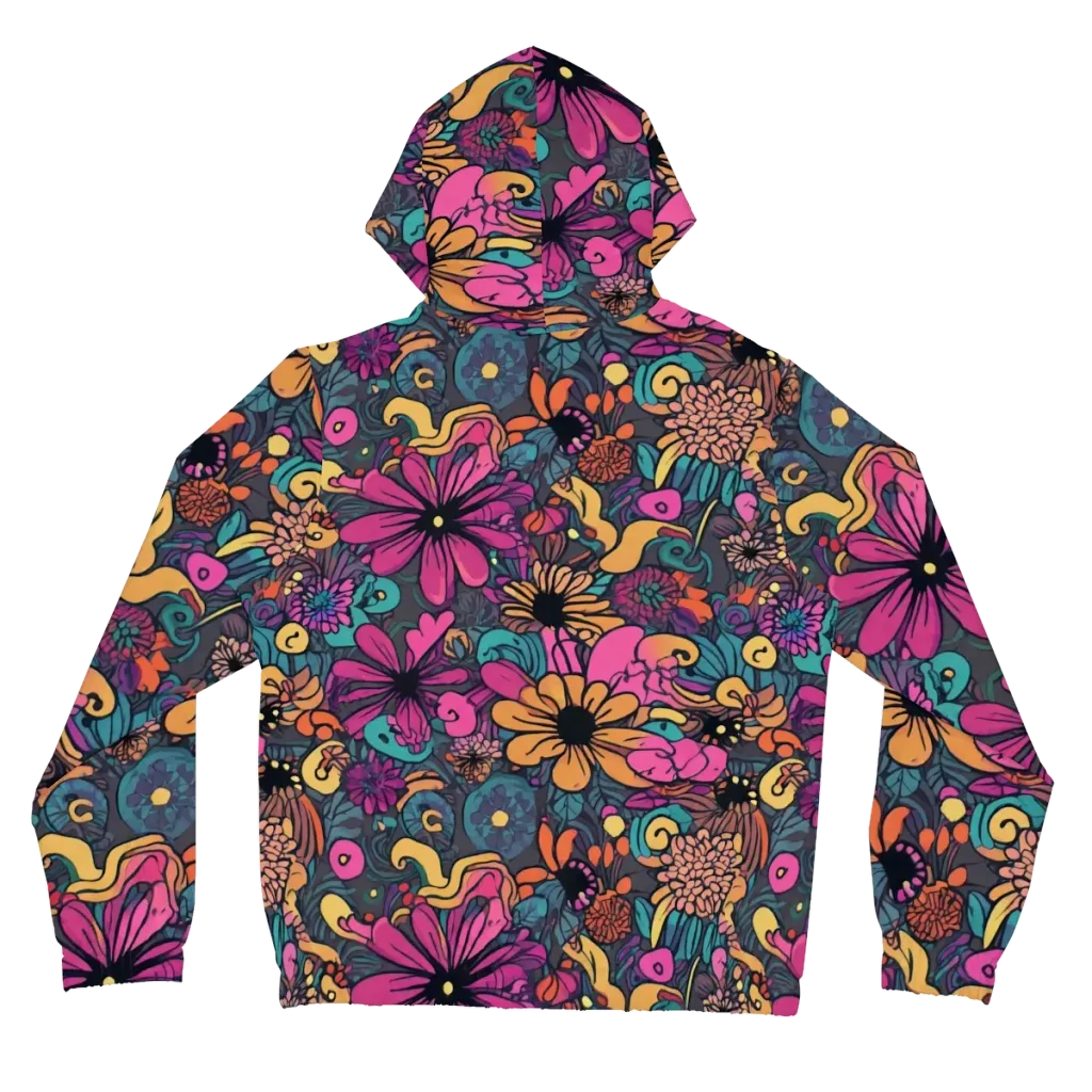 Chromatic Meadow on Women's Full-Zip Hoodie — Back