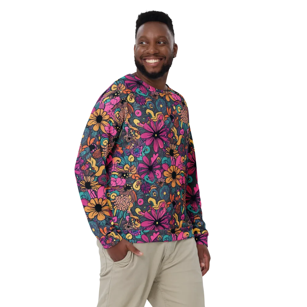 Chromatic Meadow on Sweatshirt — Front