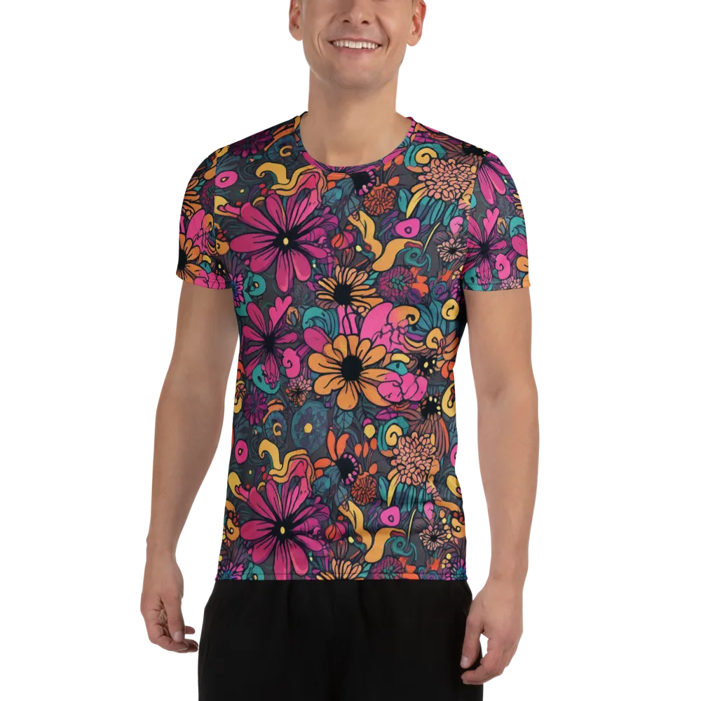 Chromatic Meadow on Men's Athletic T-Shirt — Front