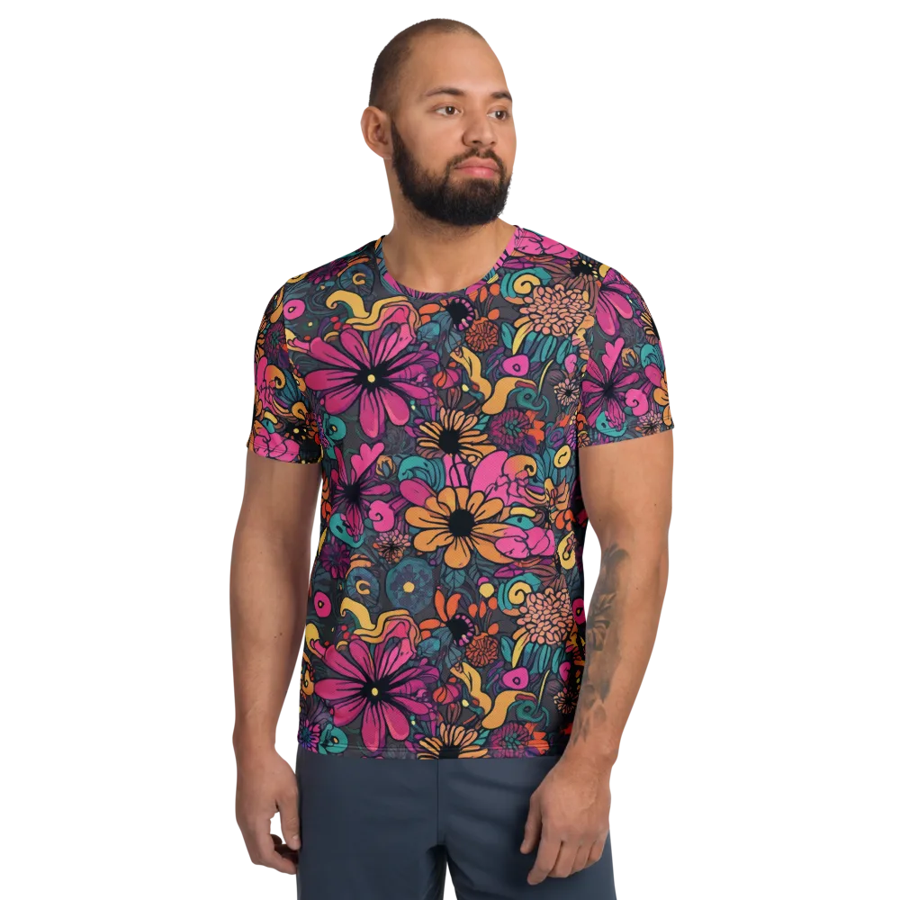 Chromatic Meadow on Men's Athletic T-Shirt — Front