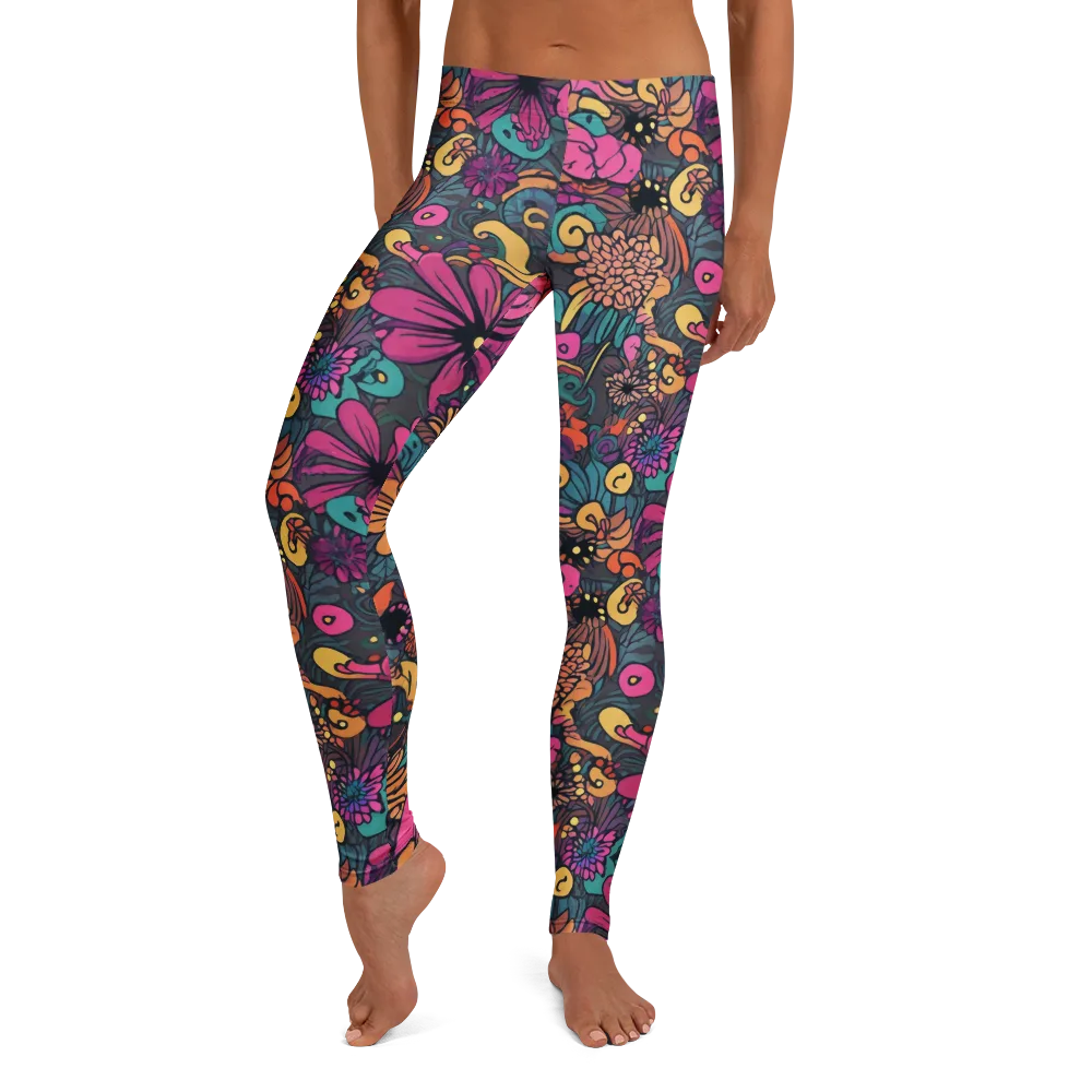 Chromatic Meadow on Leggings — Front