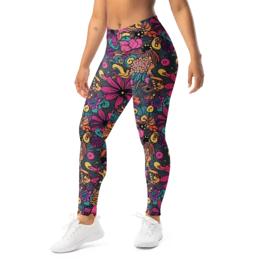Chromatic Meadow on a Leggings