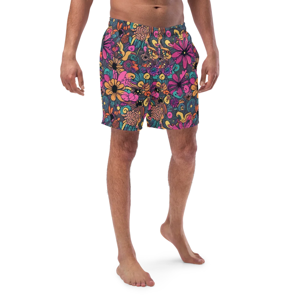 Chromatic Meadow on Swim Trunks — Front
