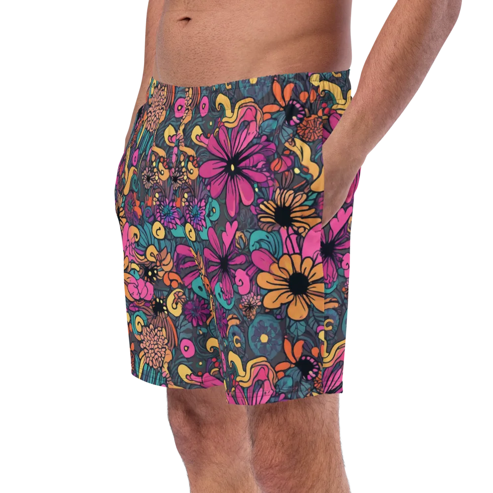 Chromatic Meadow on Swim Trunks — Left Front