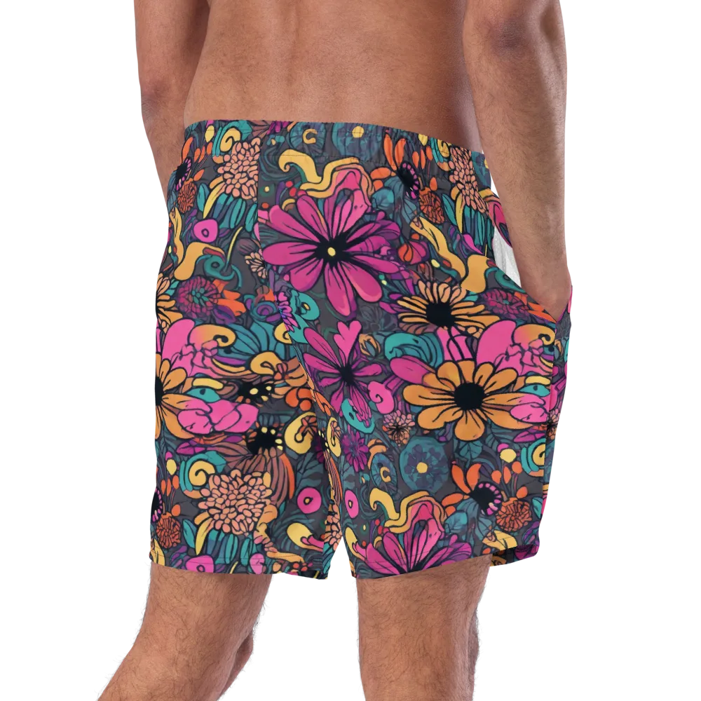 Chromatic Meadow on Swim Trunks — Right Back